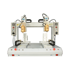 五轴双平台双头PUR热熔胶主动点胶机